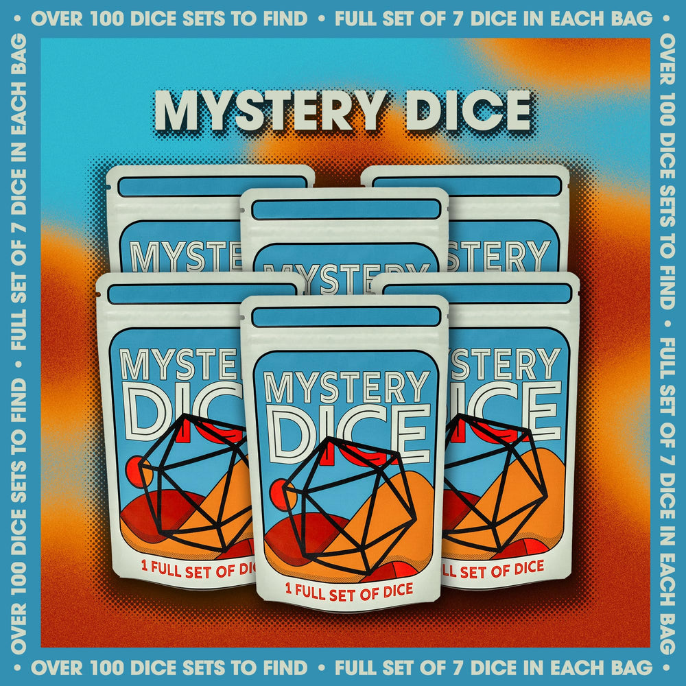1985 Games seven-dice set fits any adventure with flexible outcomes.