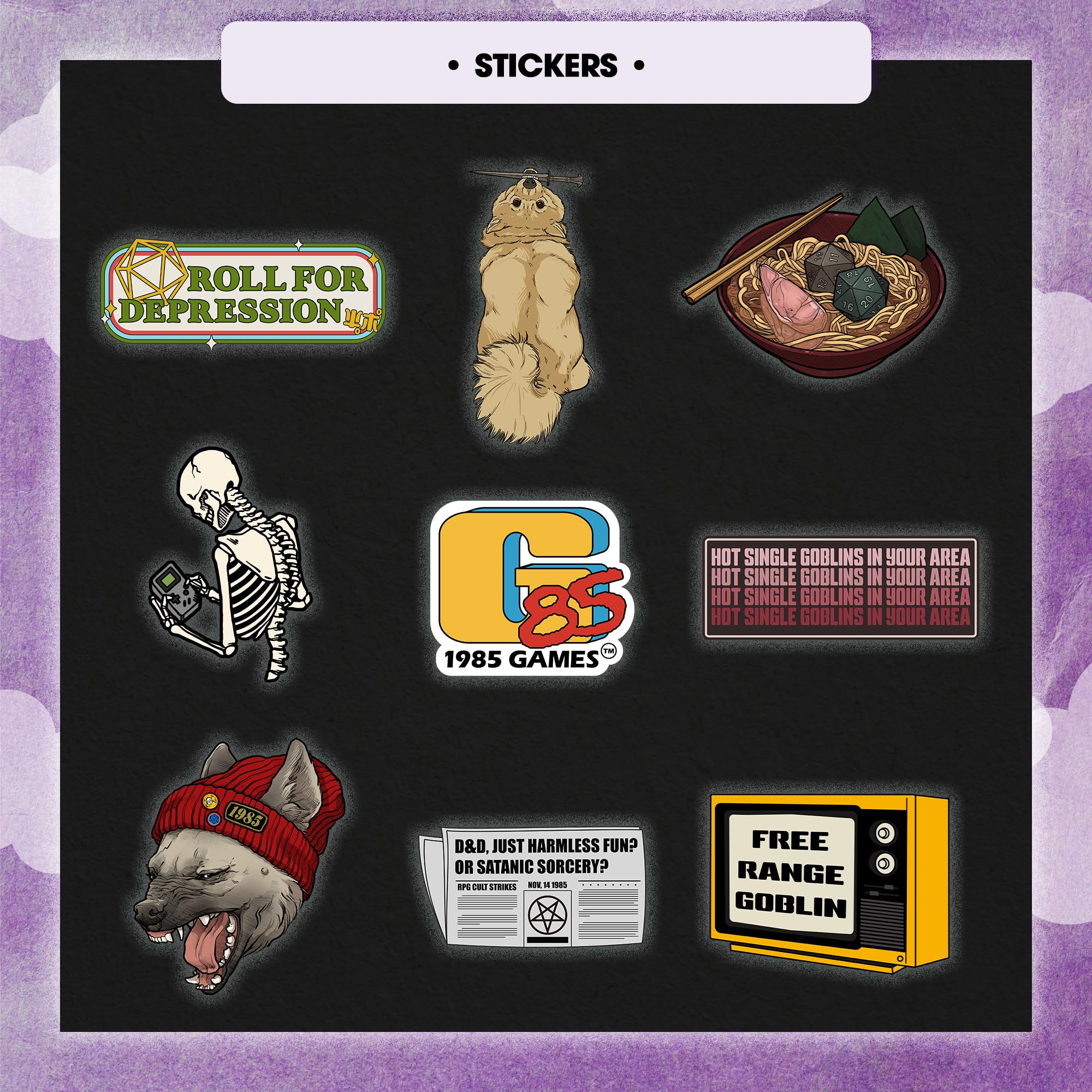 1985 Games portable mystery dice pack ideal for on-the-go gaming.