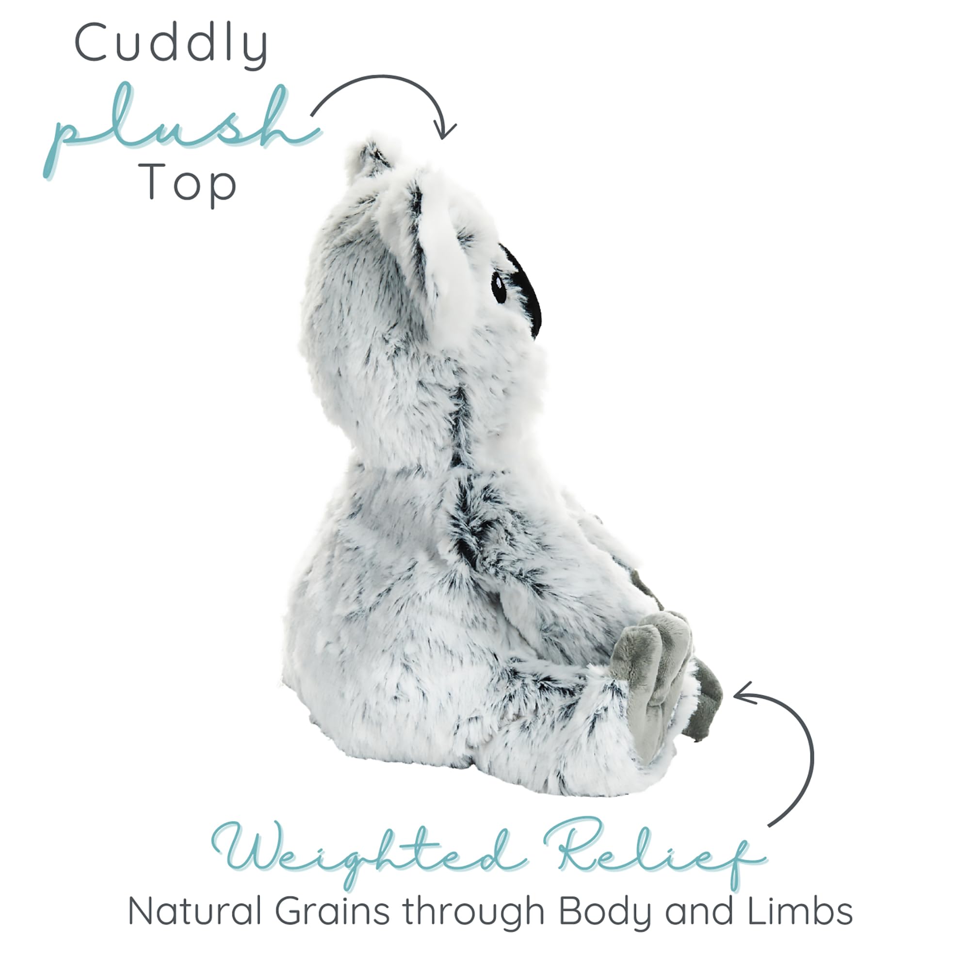 1i4 Group Cuddly Koala features soft fabric and grain fill for plush support.