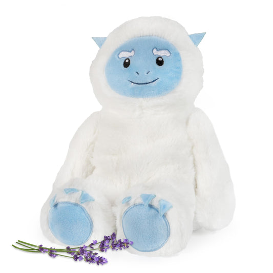 1i4 Group Yeti microwavable plushie delivers a warm hug.