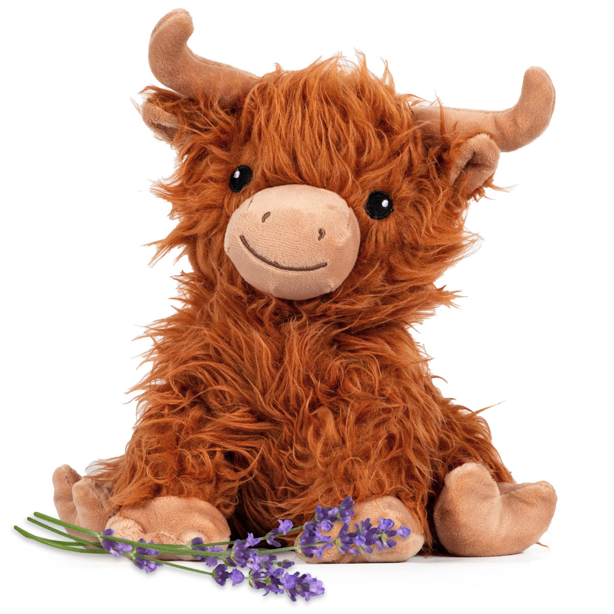 1i4 Highland Cow plush microwavable warmth for cozy moments