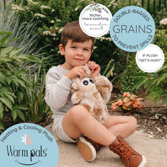1i4 Warm Pals Spider side view highlights plush fabric and comforting weight