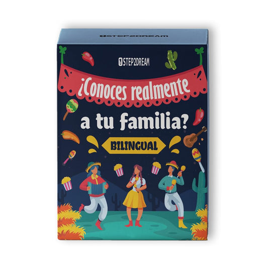 1step2dream Spanish family card games for a cozy family game night, boosting bonding.