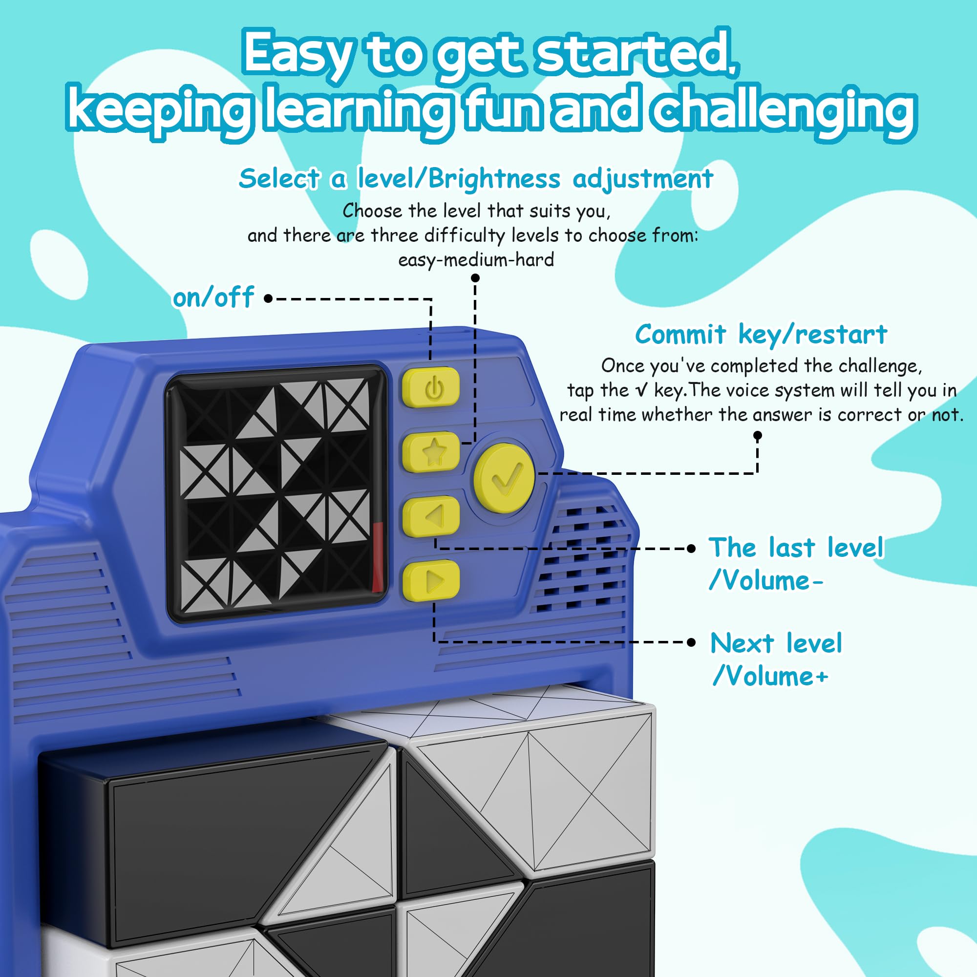 1VSALL three difficulty levels support beginner to advanced challenges.