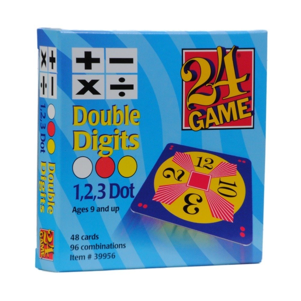 24 GAME Original Double Digits card front for quick mental math practice.