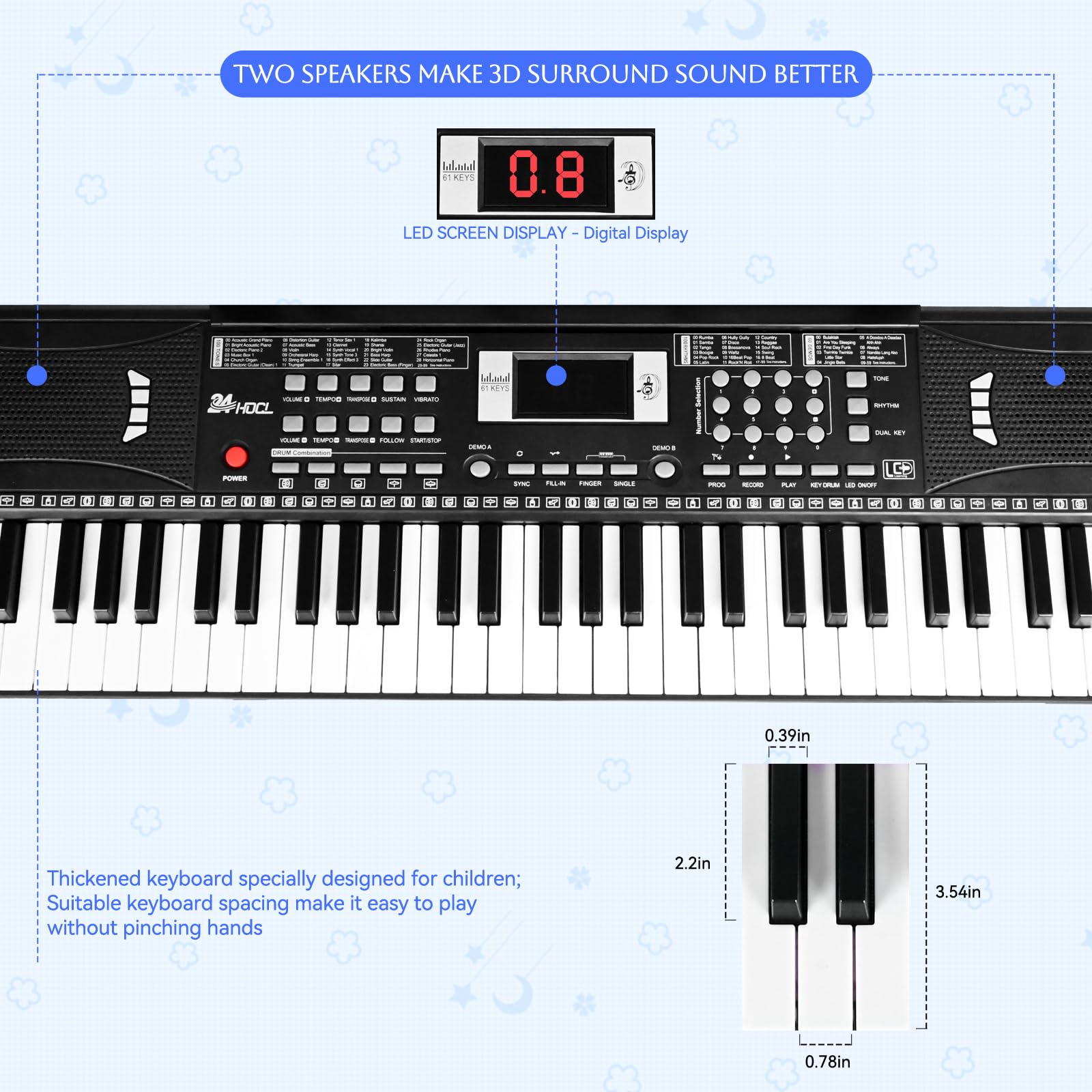 24HOCL music sheet stand keeps notes at eye level