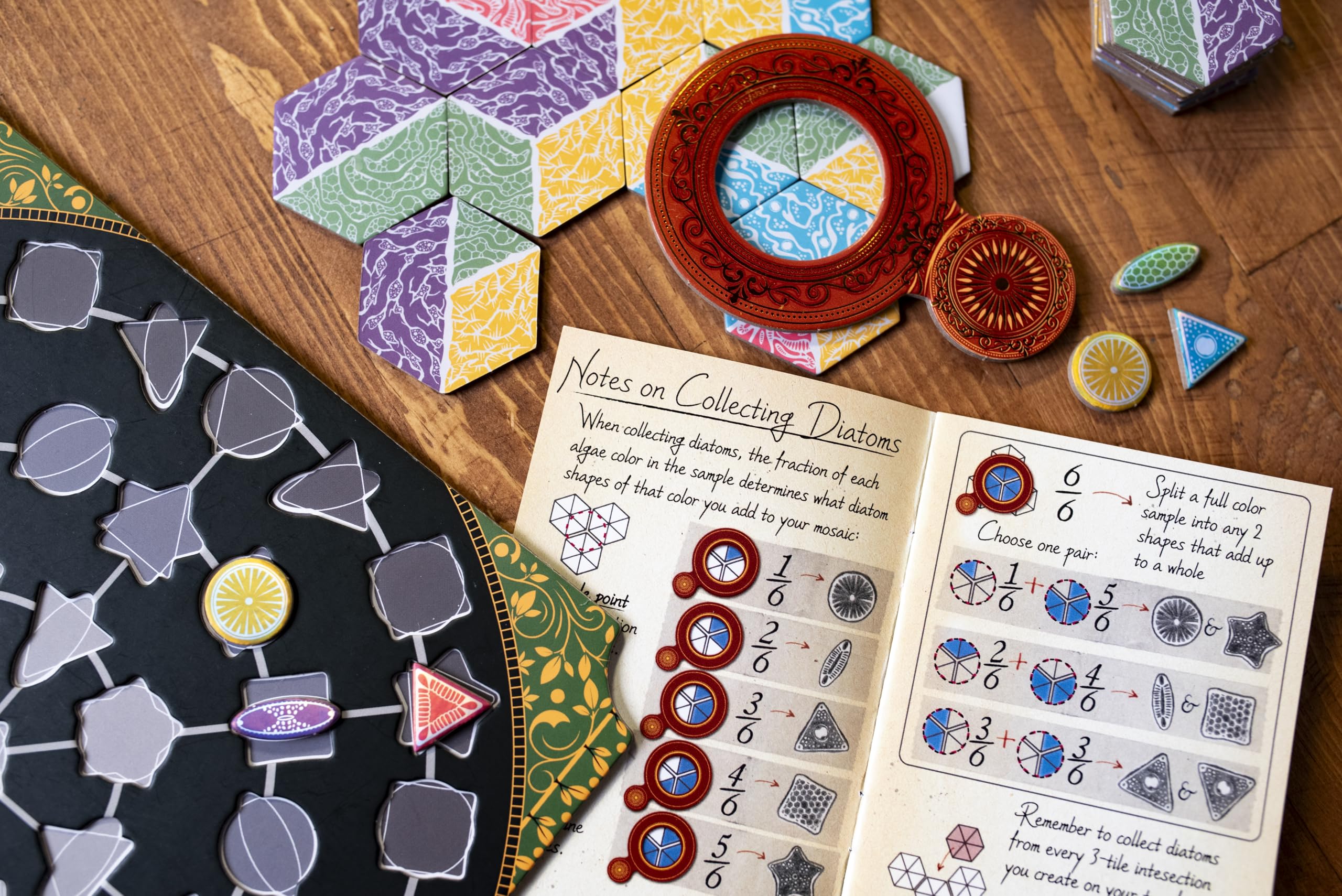 Tile-placement and pattern-building support relaxed solo or family play.
