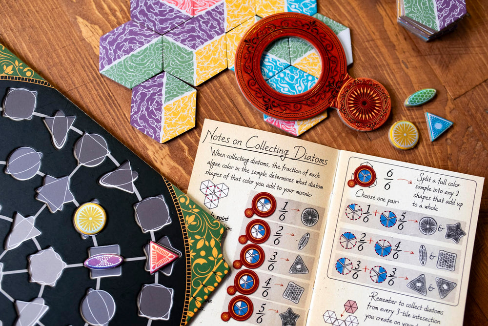 Tile-placement and pattern-building support relaxed solo or family play.