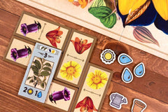 Players enjoy Gartenbau during a cozy game night with friends