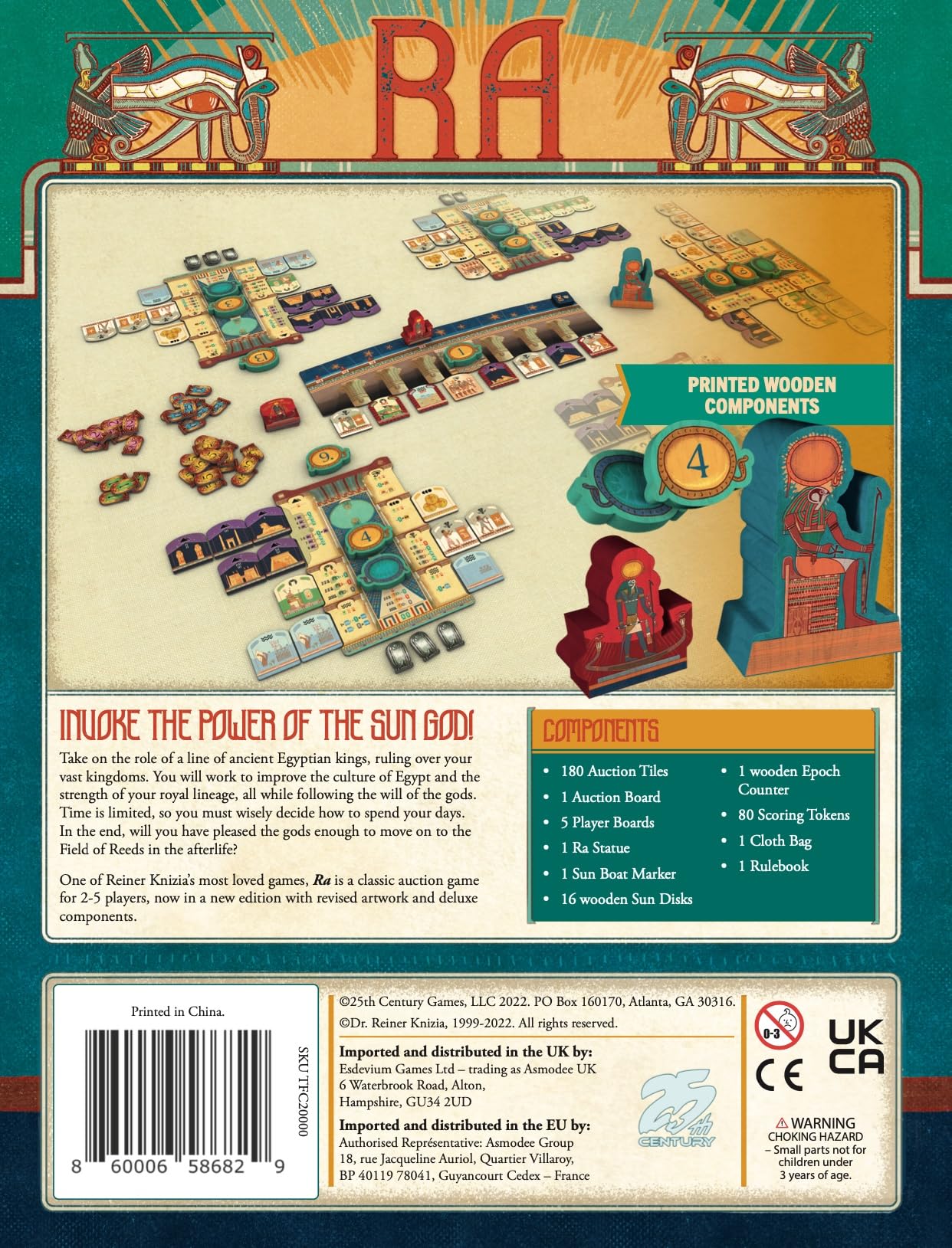 RA Deluxe Edition updated board improves readability and table presence.