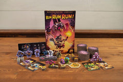 25th Century Games Run Run Run torch-tokens on the board evoke countdown tension