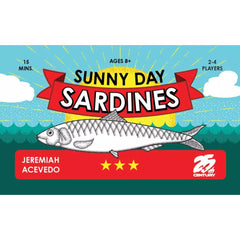 Sunny Day Sardines compact packaging enables quick setup and family-friendly play.