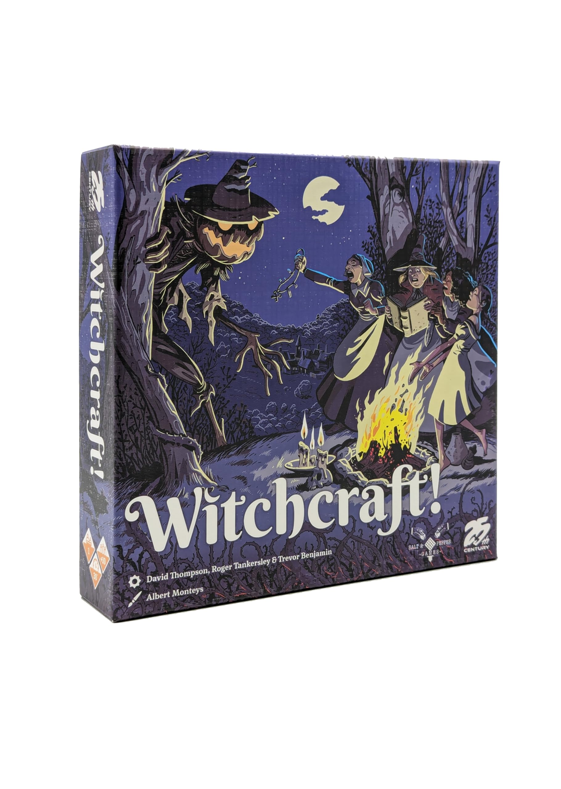 25th Century Games Witchcraft cover art sets mood for dark solo card play.