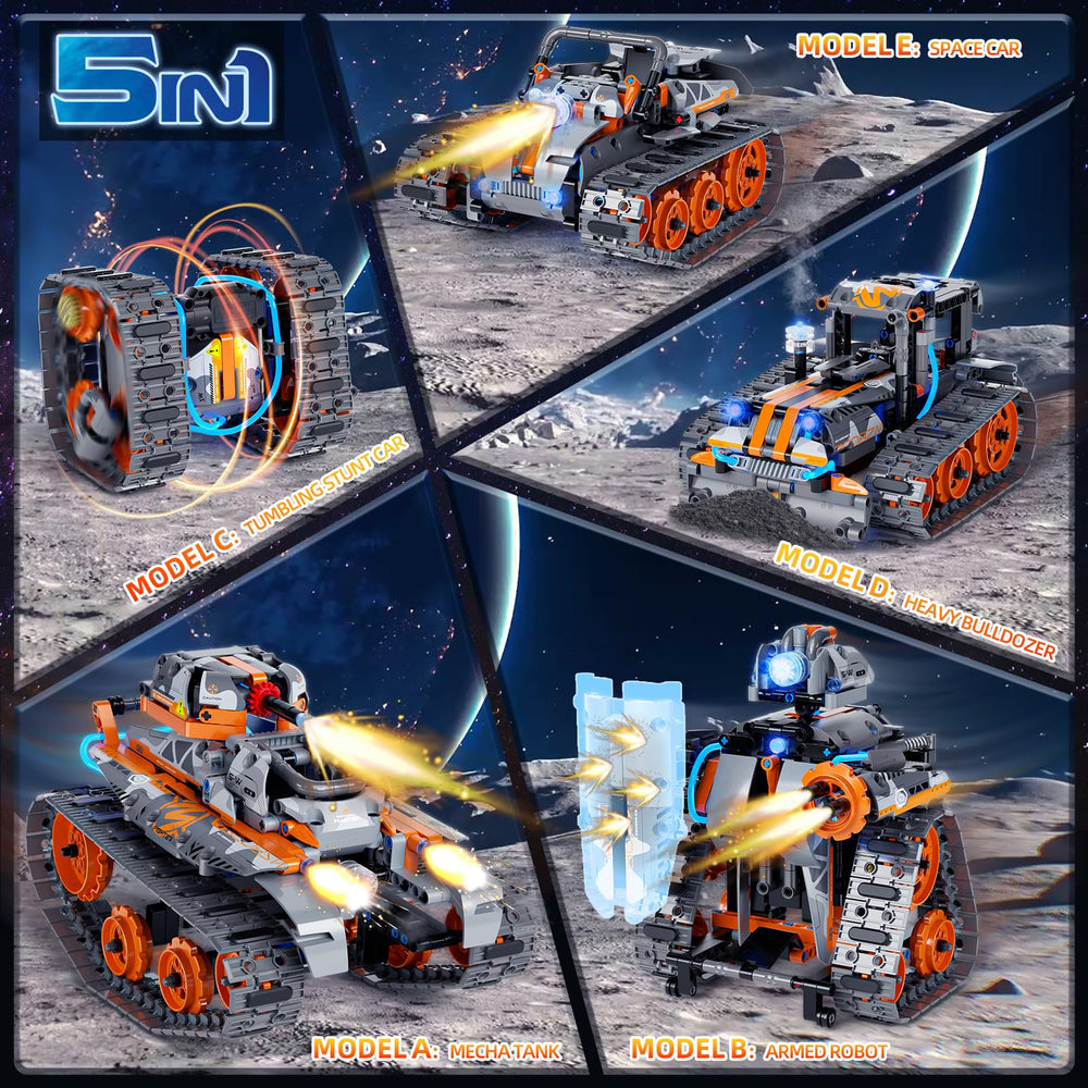 28°C 5-in-1 robot model with app control for hands-on STEM learning.