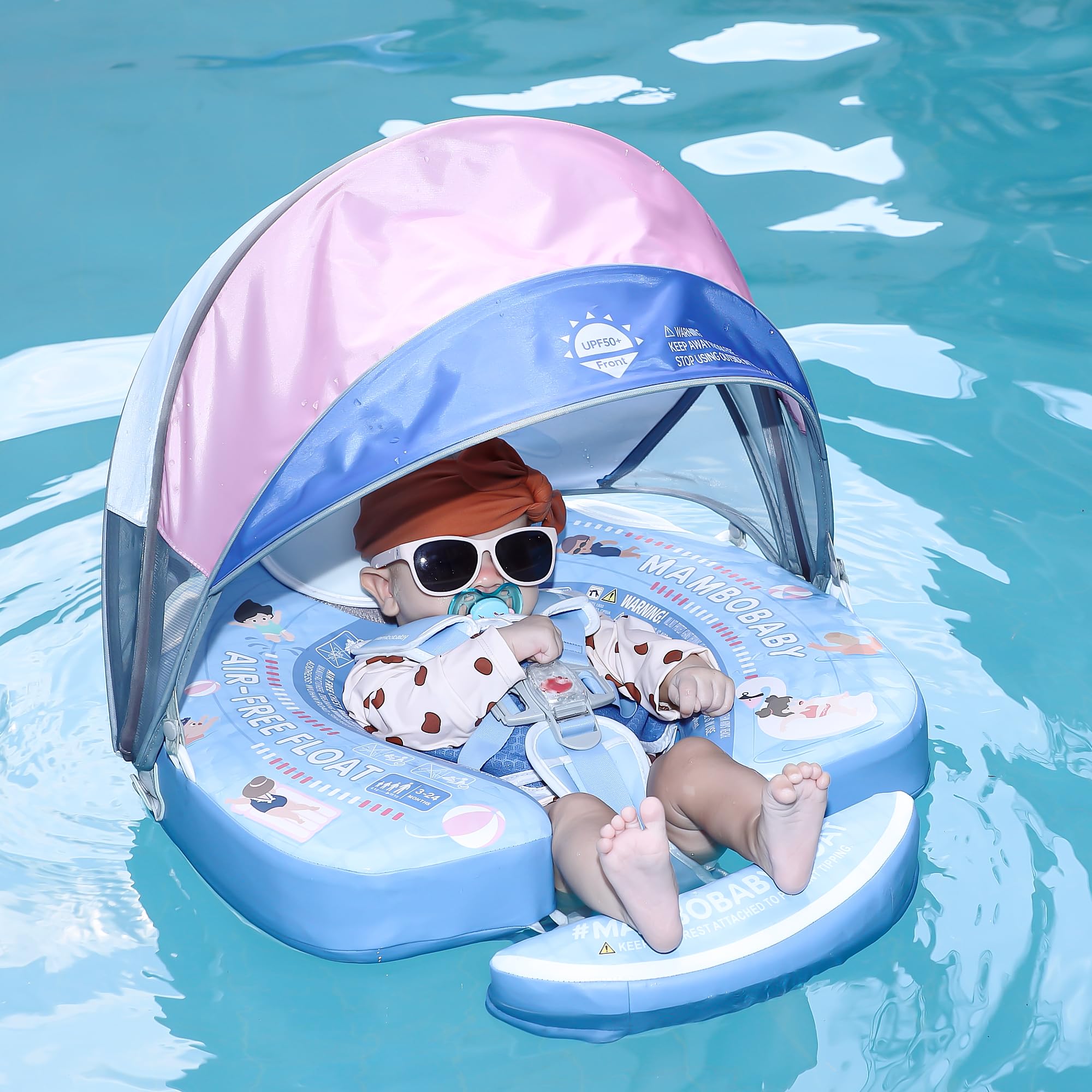 28°C Mambobaby float tail enhances balance to prevent tipping.