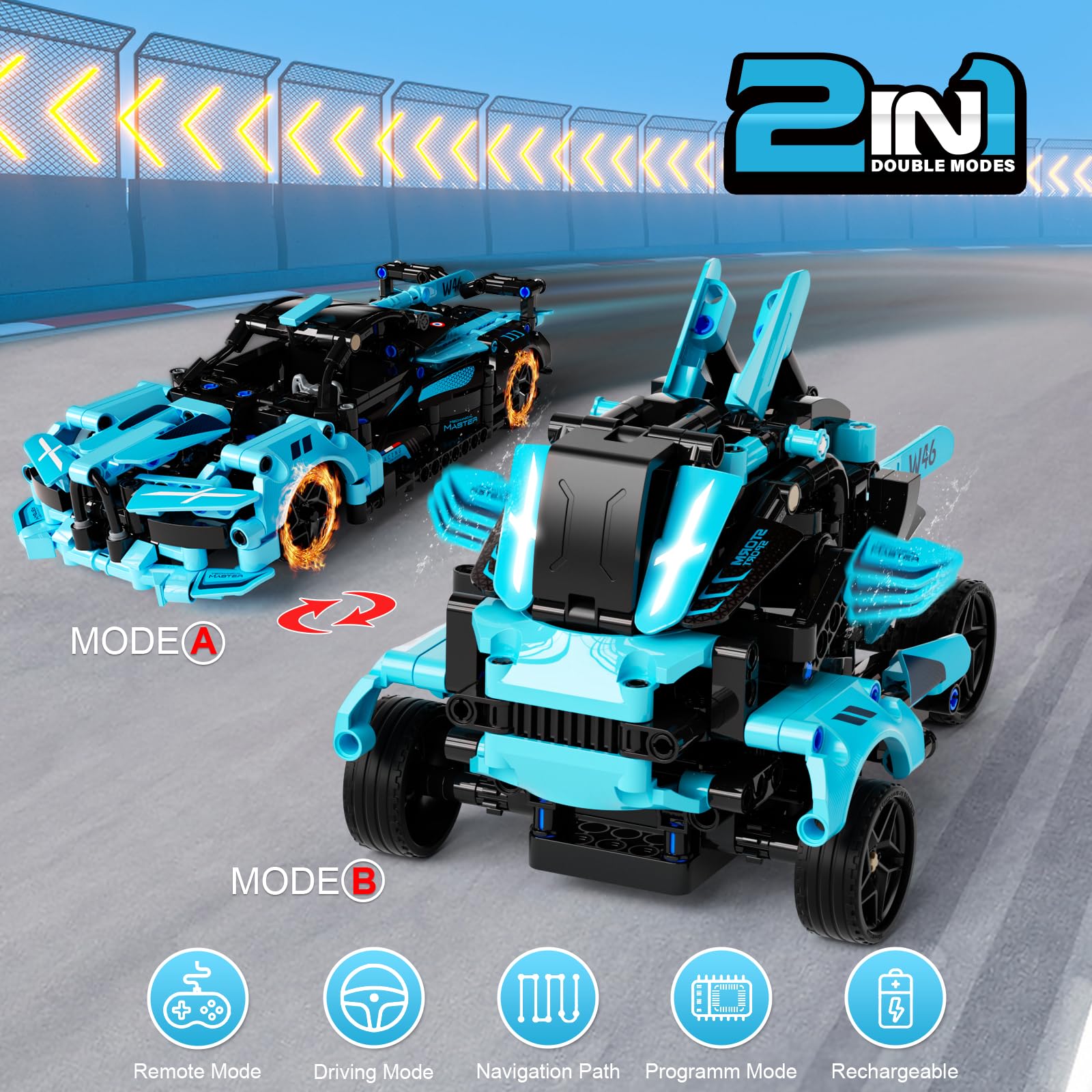 28°C STEM 2in1 supercar model ready for fast precise remote control play