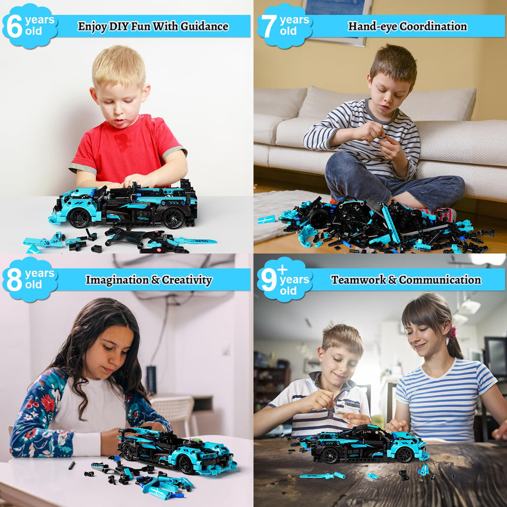 28°C STEM colorful instruction guide helps kids assemble easily