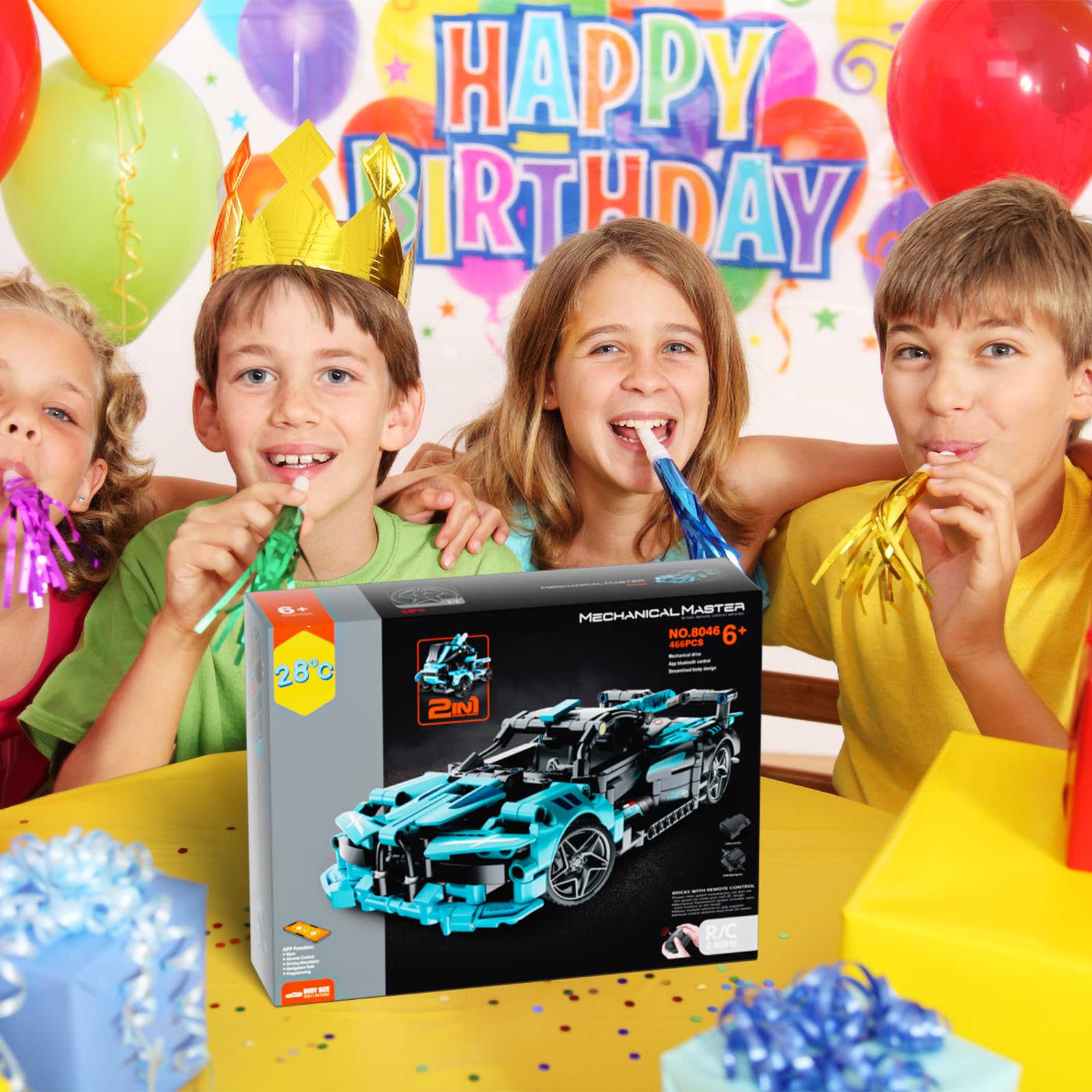 28°C STEM kid-friendly bricks ensure secure connections during build