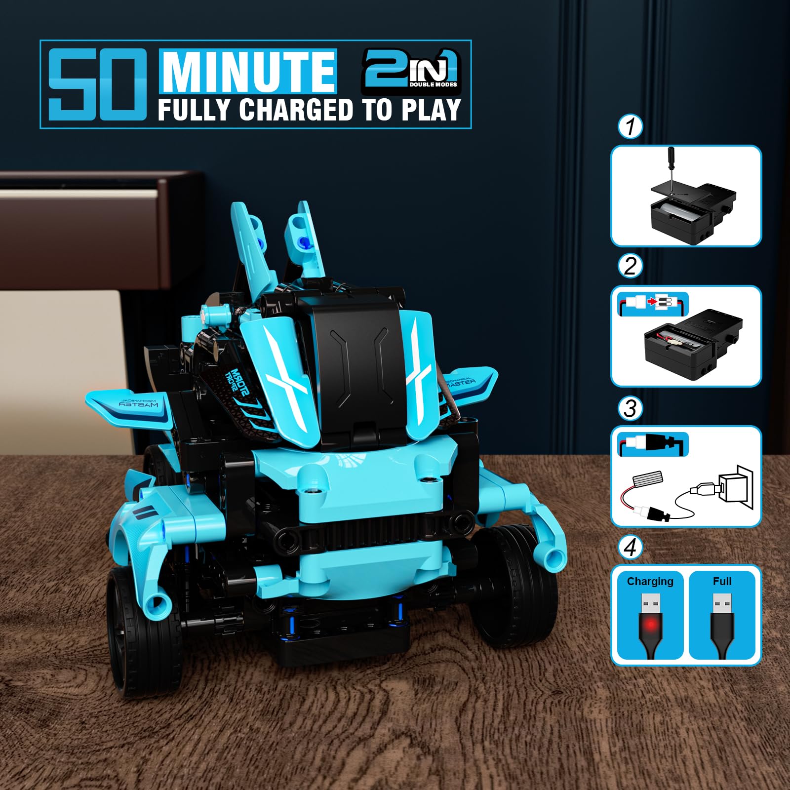 28°C STEM rechargeable battery pack powering longer play sessions