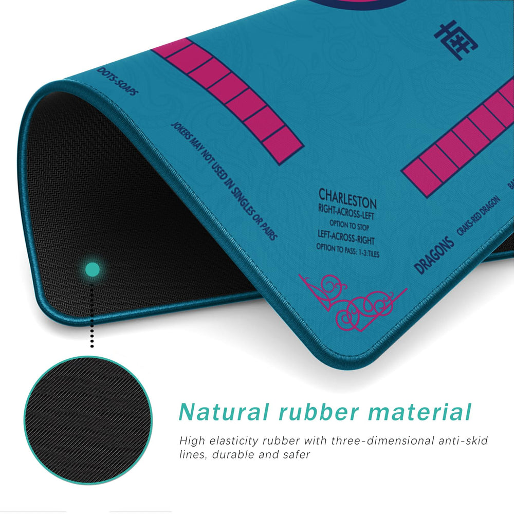 2F22E Mahjong Mat waterproof base supports any tabletop during intense sessions