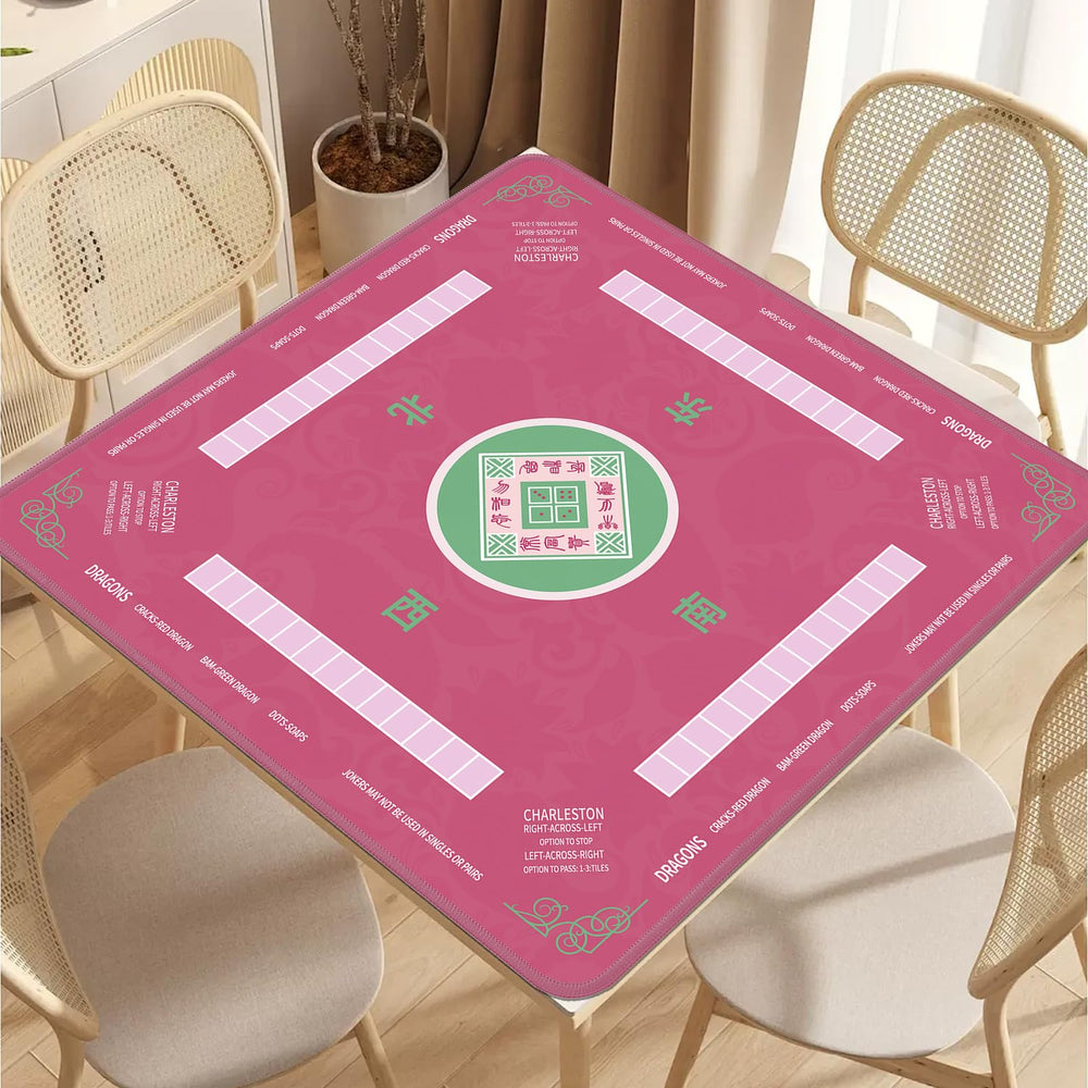 2F22E Mahjong Mat waterproof surface protects desk during use