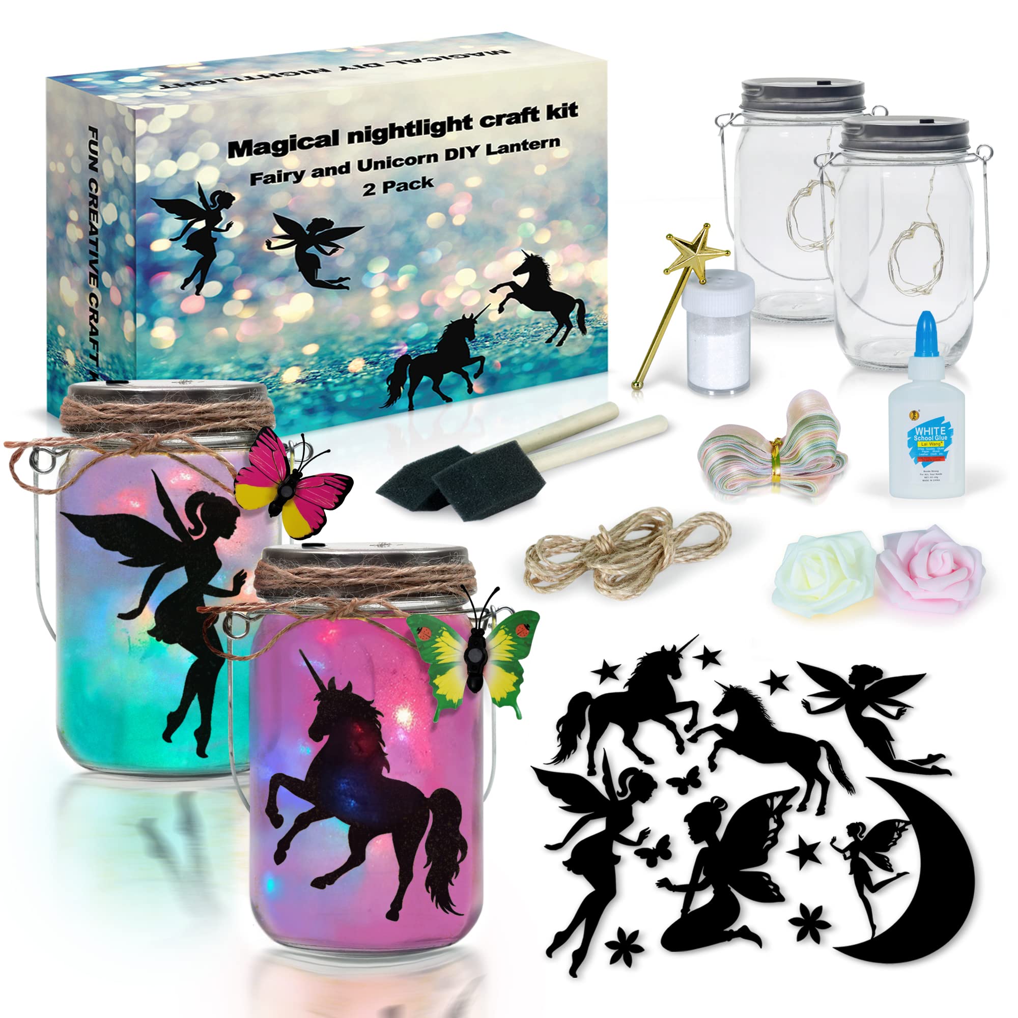 2Pepers DIY Fairy Nightlight Kit 2Pack with cozy bedtime glow