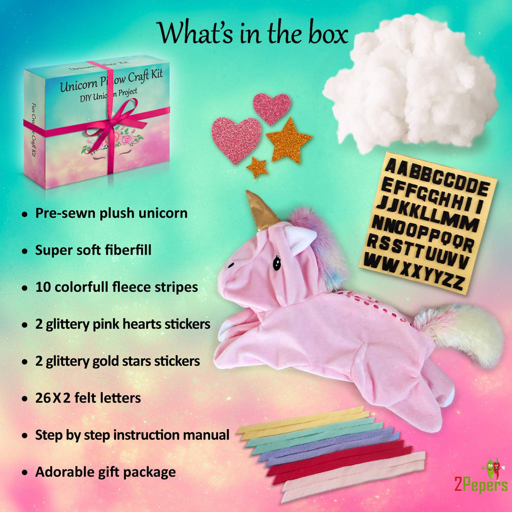 2Pepers polyfill stuffing delivers fluffy, cuddly comfort for the unicorn.