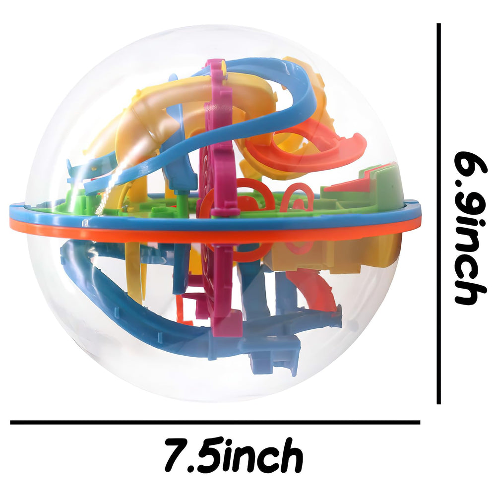 3 Otters 3D Maze Ball track inside view highlights intricate paths for problem solving