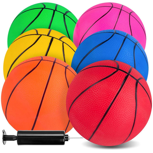 Three Otters mini basketballs in vibrant colors for pool games and outdoor fun