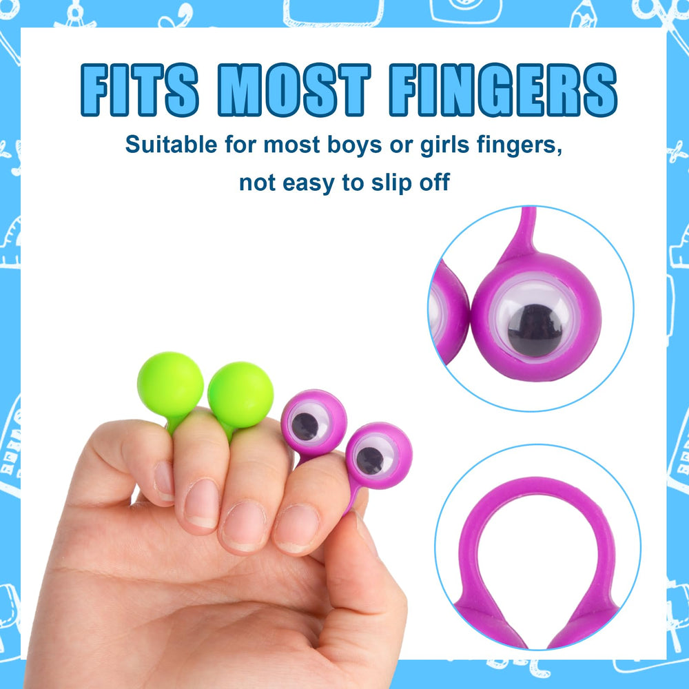 3 otters eyeball ring puppet in green sparks creative games with parents and friends