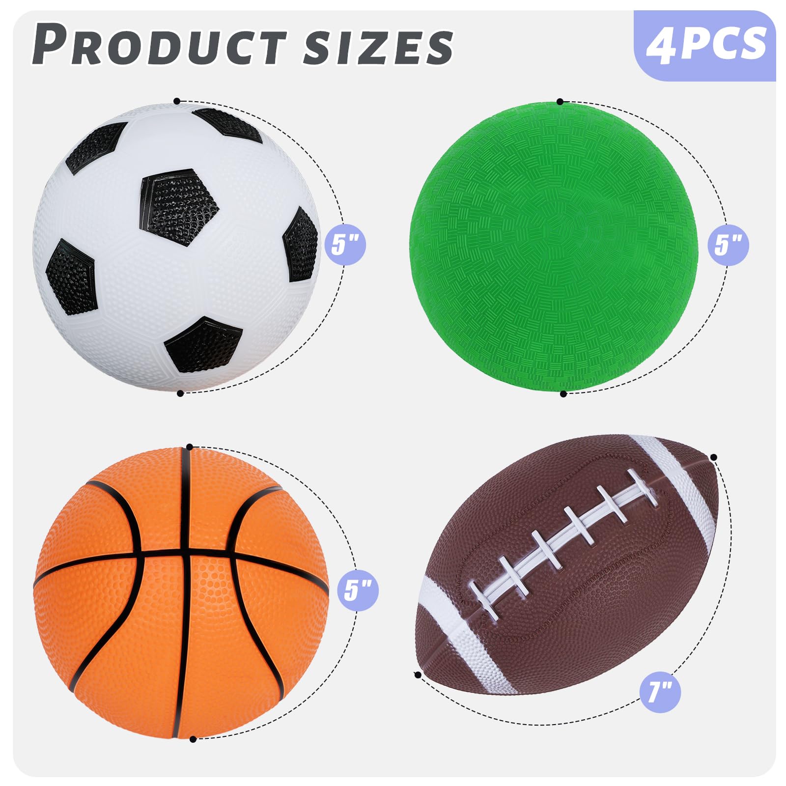 3 Otters five-inch soccer ball, soft rubber and kid-friendly grip for busy little feet.
