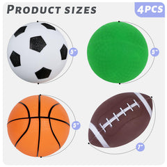 3 Otters five-inch soccer ball, soft rubber and kid-friendly grip for busy little feet.