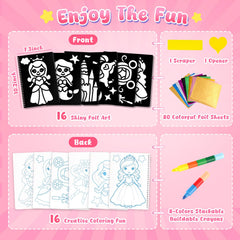 3 Otters Foil Fun Art Kit foil sheets sparkle with bold color via peel and press technique