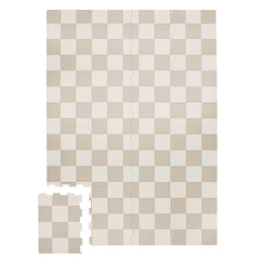 3 Sprouts foam play mat with interlocking tiles for safe tummy time.