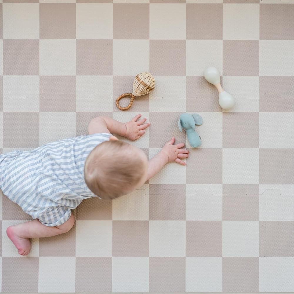 3 Sprouts soft cushioned surface cushions every roll and crawl.