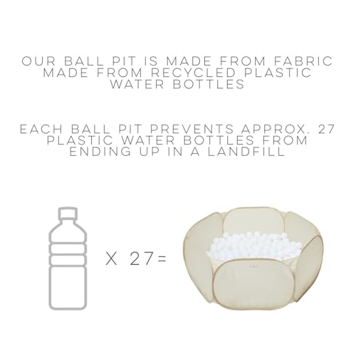 3 Sprouts ball pit pairs with toys for imaginative play.