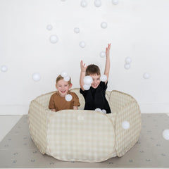 3 Sprouts ball pit soft waterproof fabric for durability.
