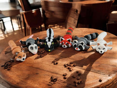3D Printed Woodland Animals collection display with all six figures