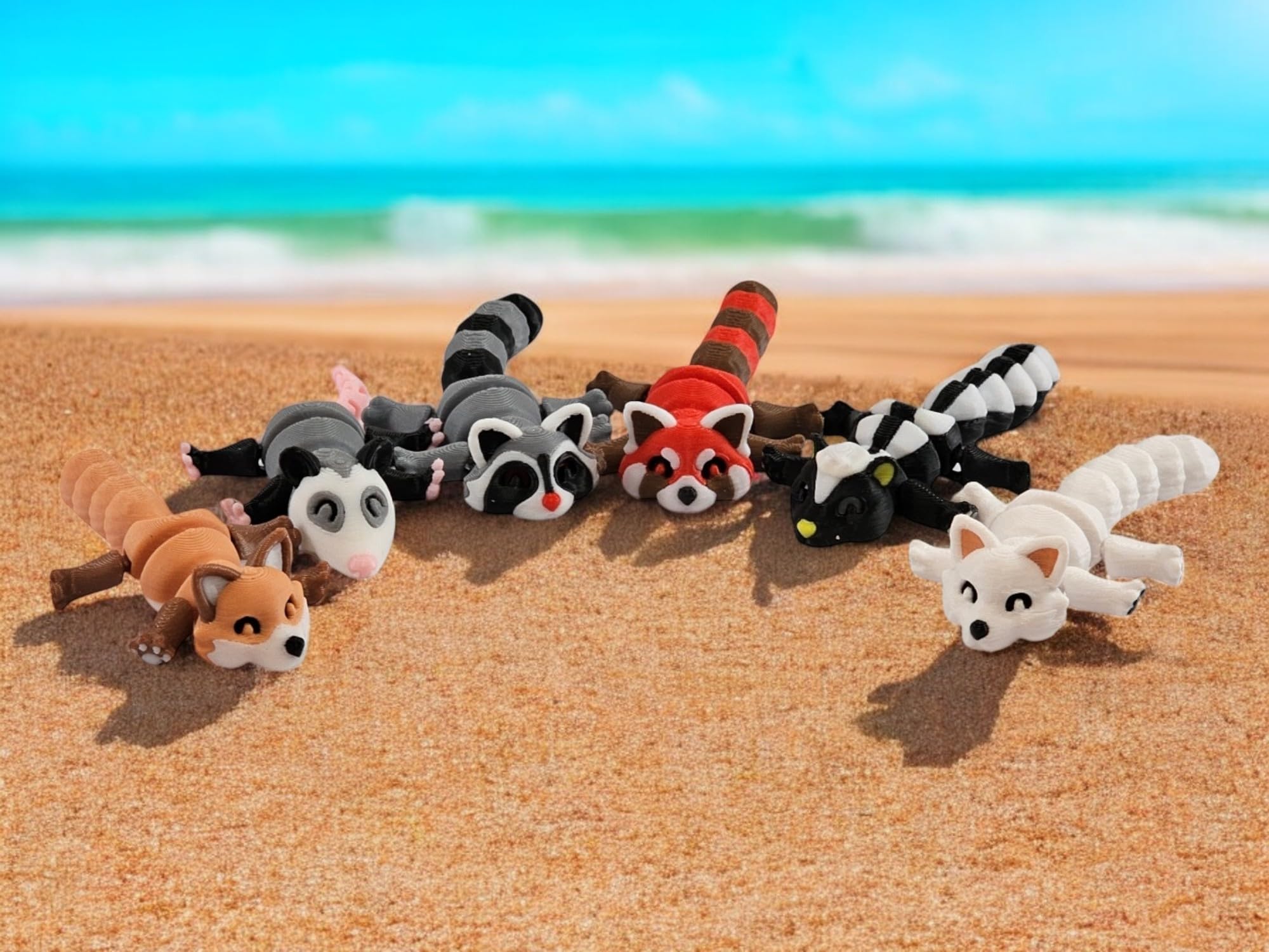 3D Printed Woodland Animals fox figure ideal for display and imaginative play