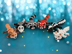3D Printed Woodland Animals opossum figure for tactile learning and collection