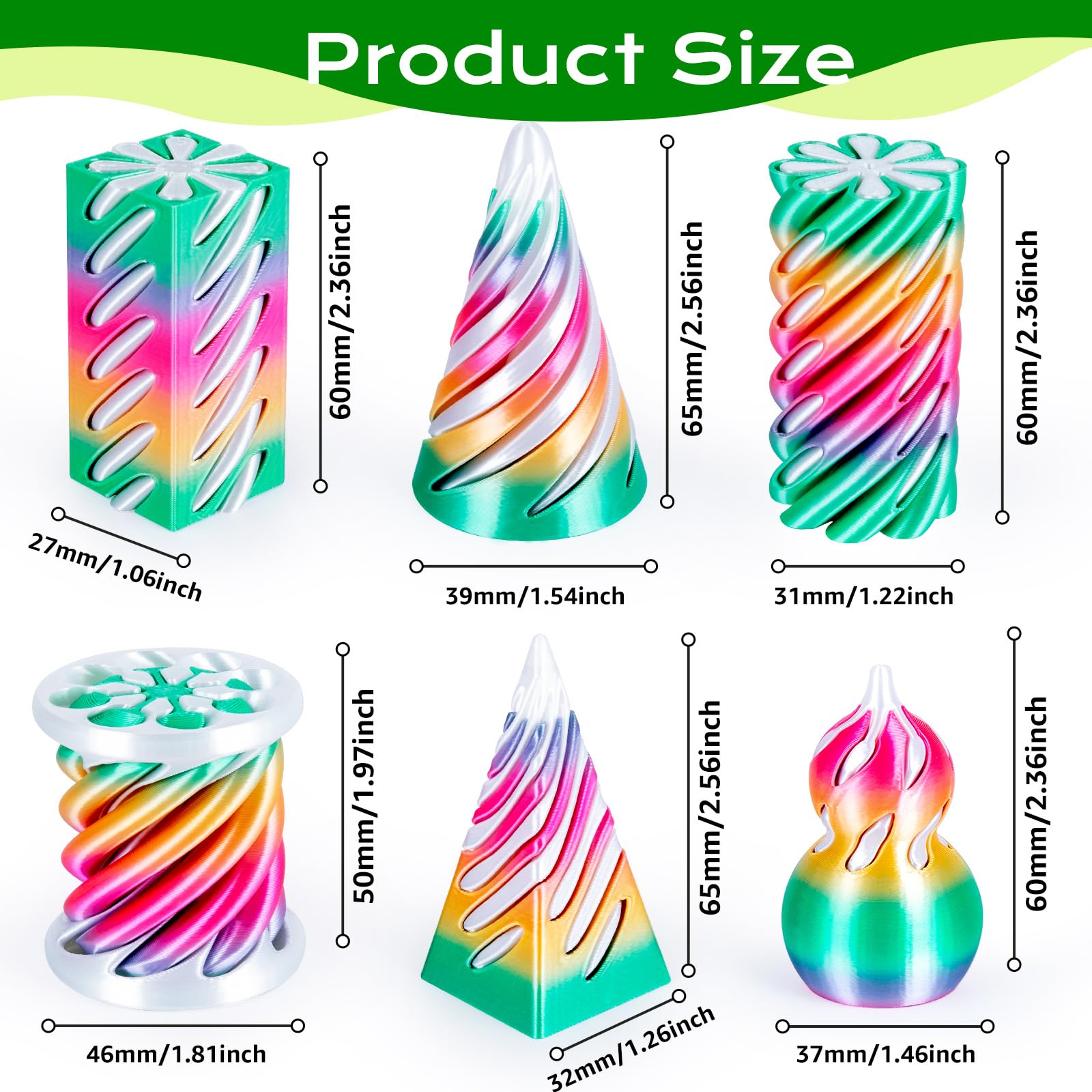 3Dgenius impossible pyramid provides visual intrigue and fidgeting relief for busy days.