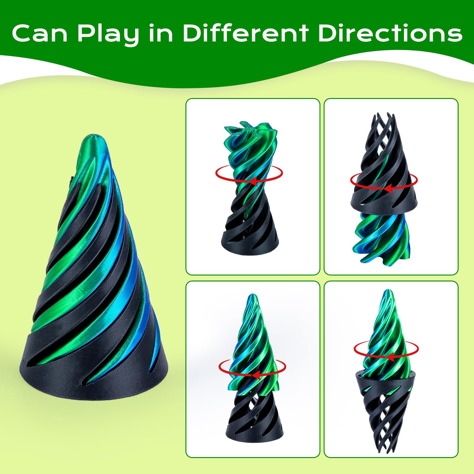 3Dgenius pyramid fidget toy engages visual perception and focus