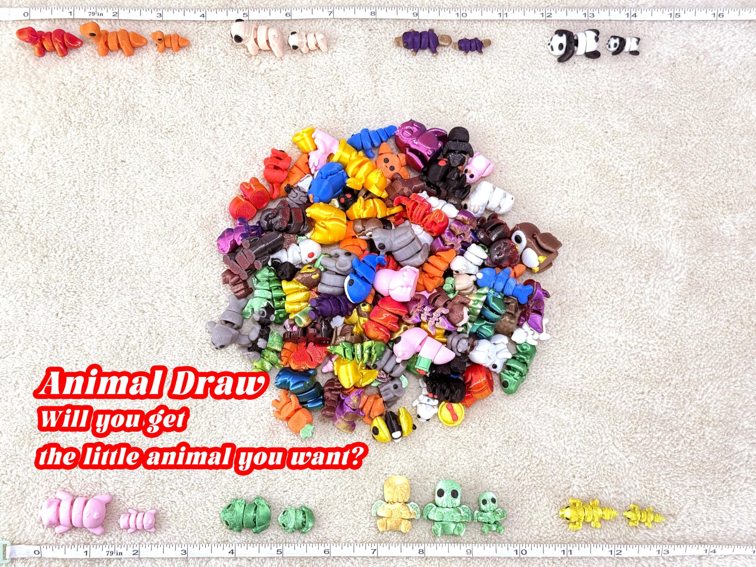 3D printed animals random figures pack 02 helps boost focus during desk time and fidget sessions.