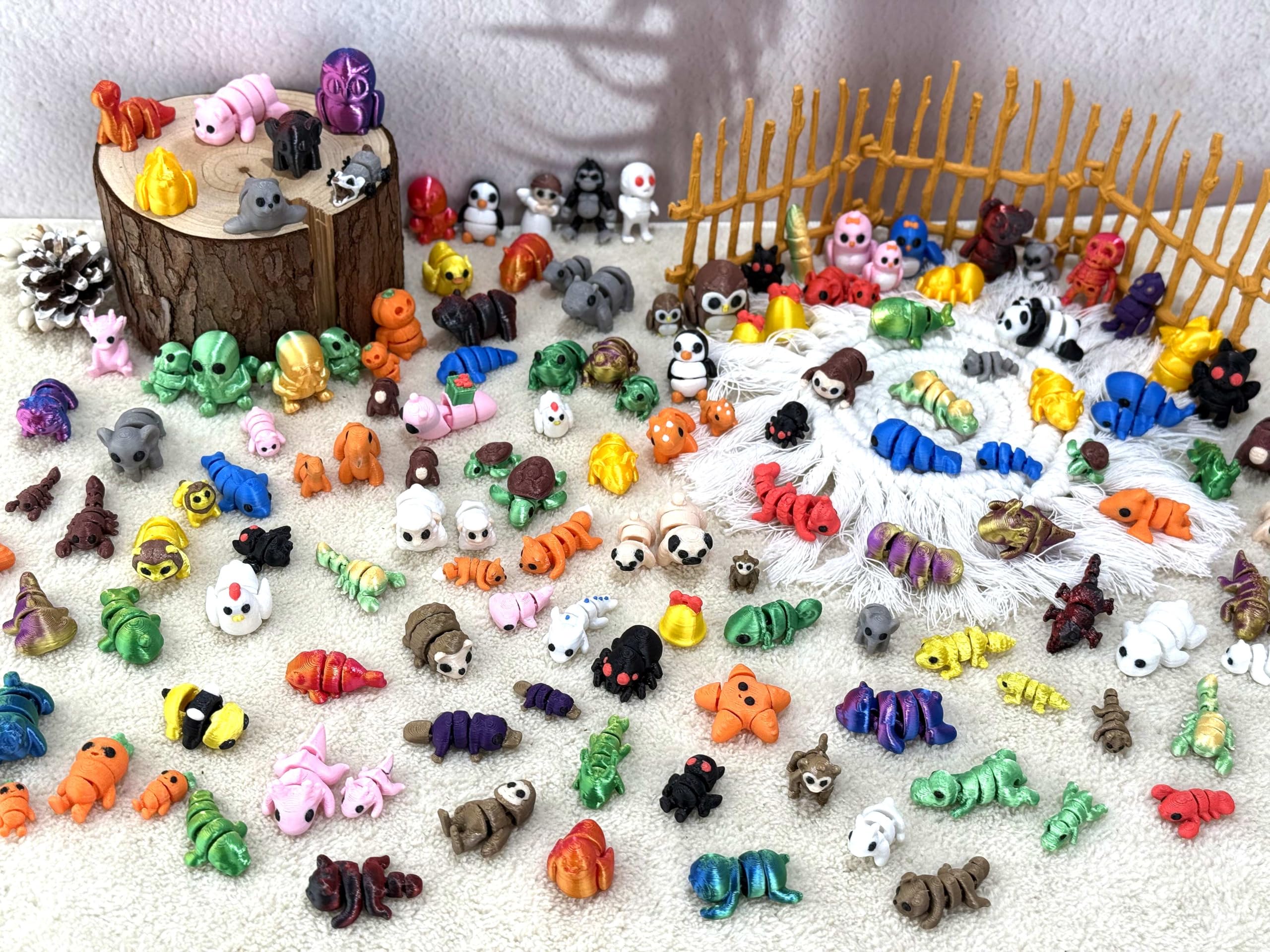 3D printed animals random figures pack 03 features lifelike wildlife characters for display and gifting.