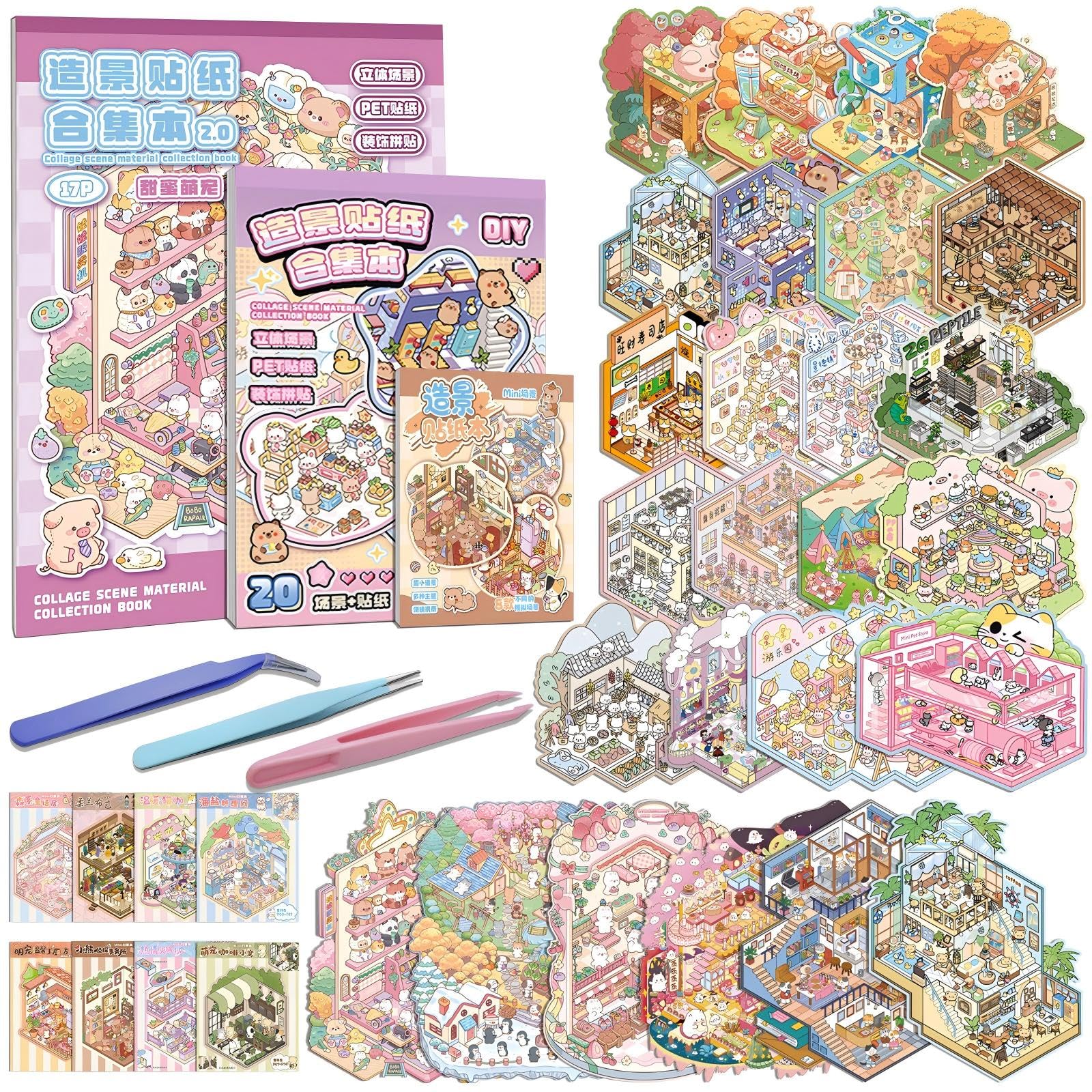 3R TABLET 3D scene book middle size for mindful crafting and creative display.