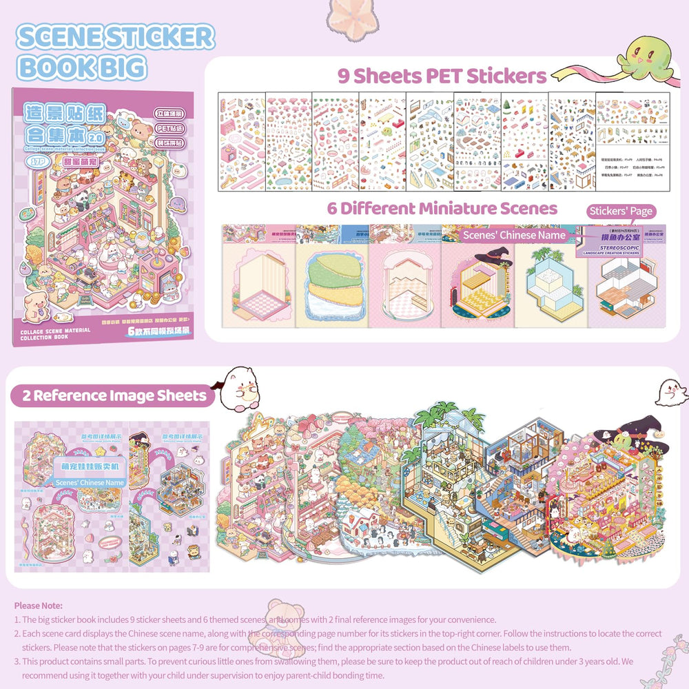 3R TABLET sticker therapy book large size supports immersive DIY sessions.