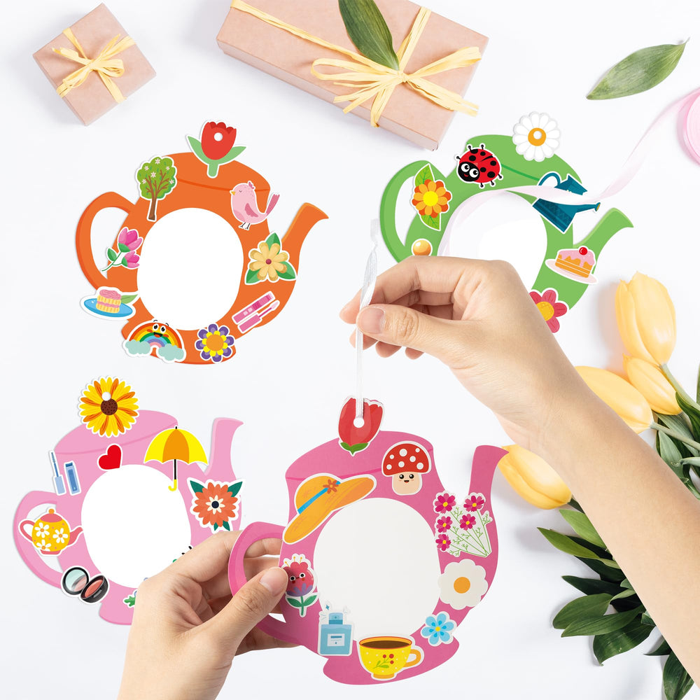 3sscha tea pot cards color variety for vibrant spring projects