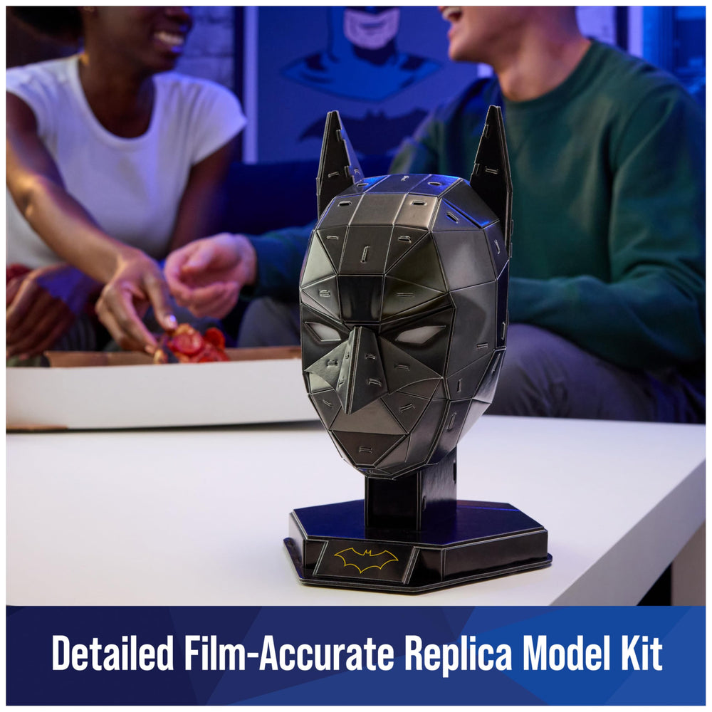 No glue or tools required with clear instructions for the Batman Mask kit.