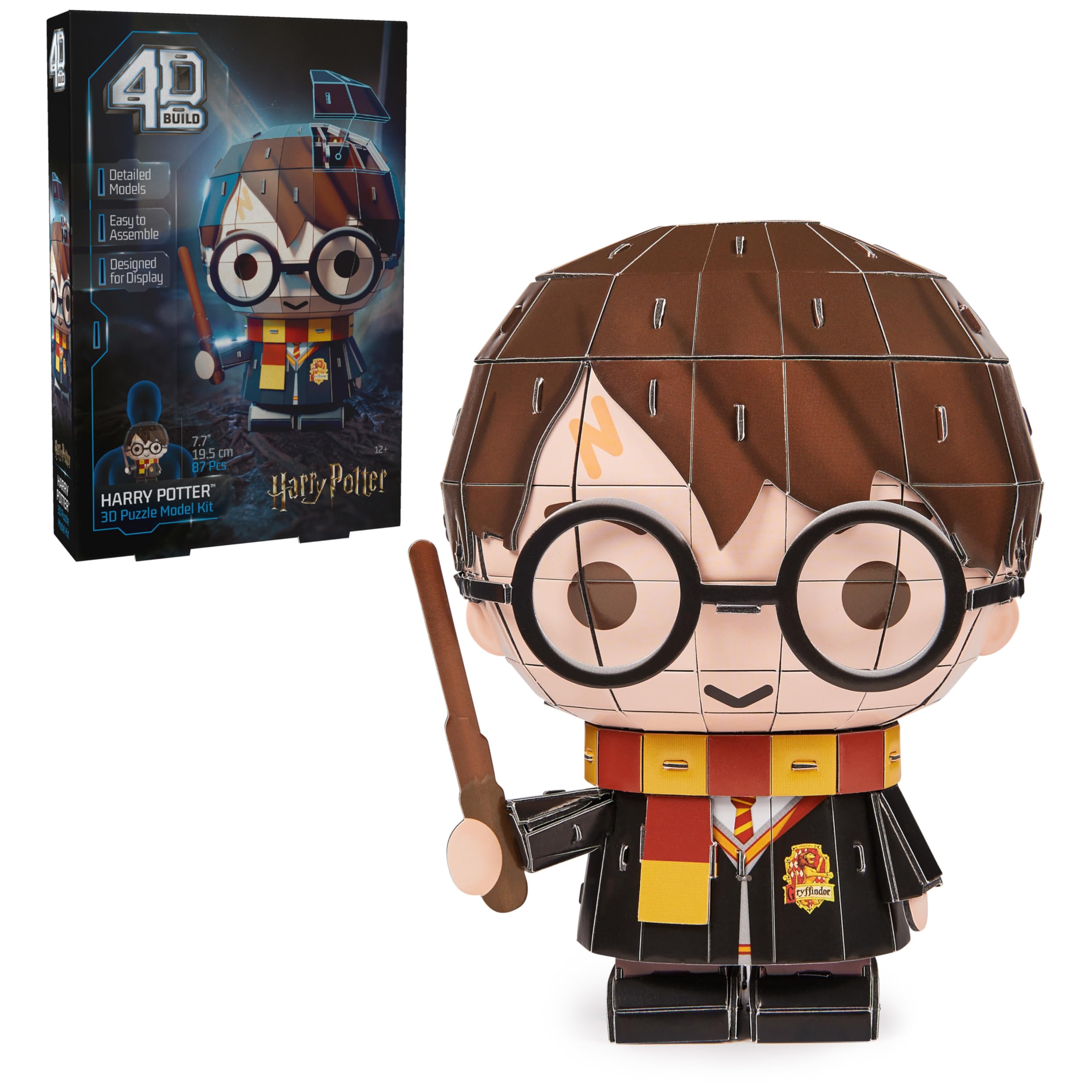 4D Build Harry Potter close-up showing the lightning scar for display