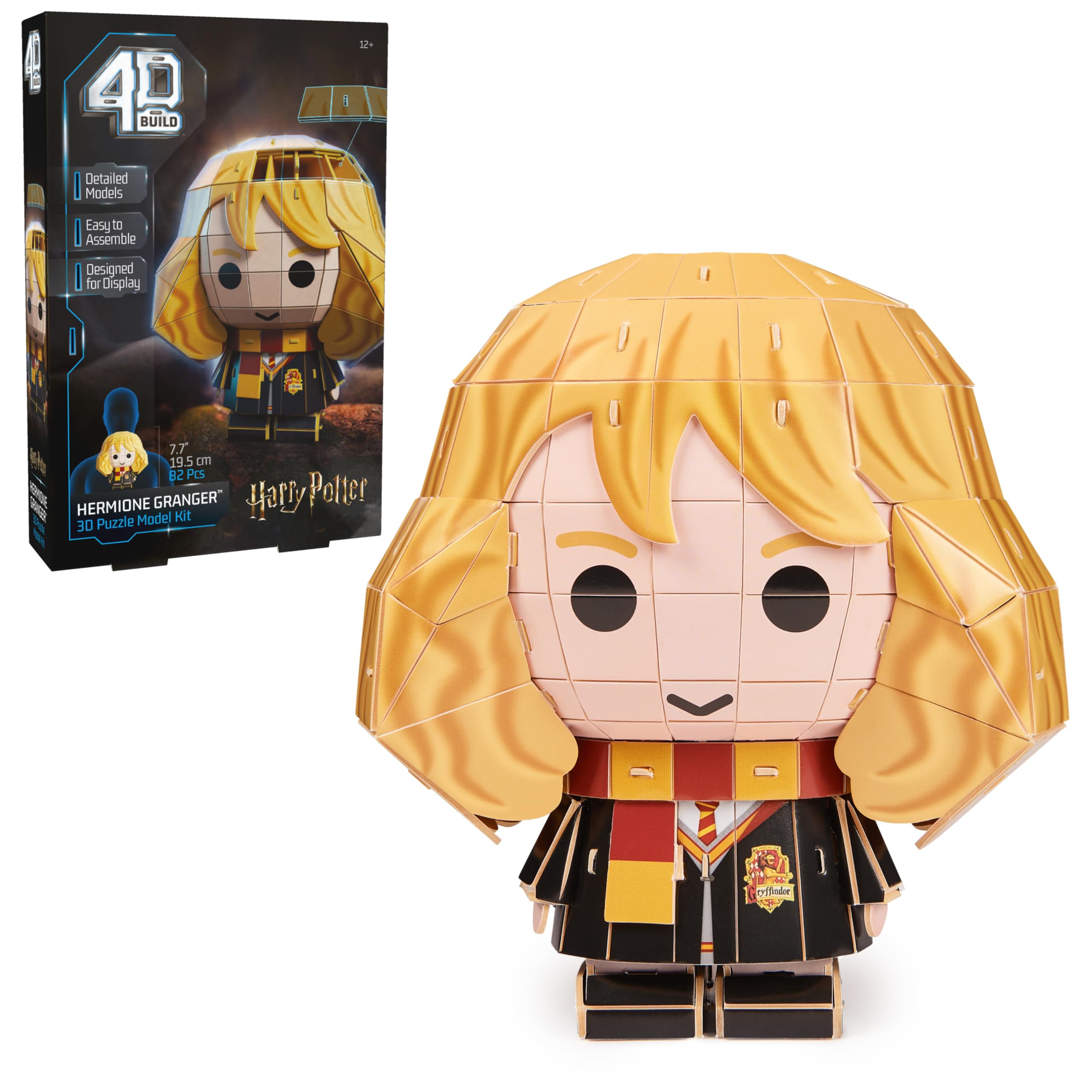 4D Build Hermione Granger 3D model features screen-accurate details for proud display.
